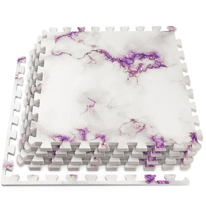 purple marble foam floor tiles