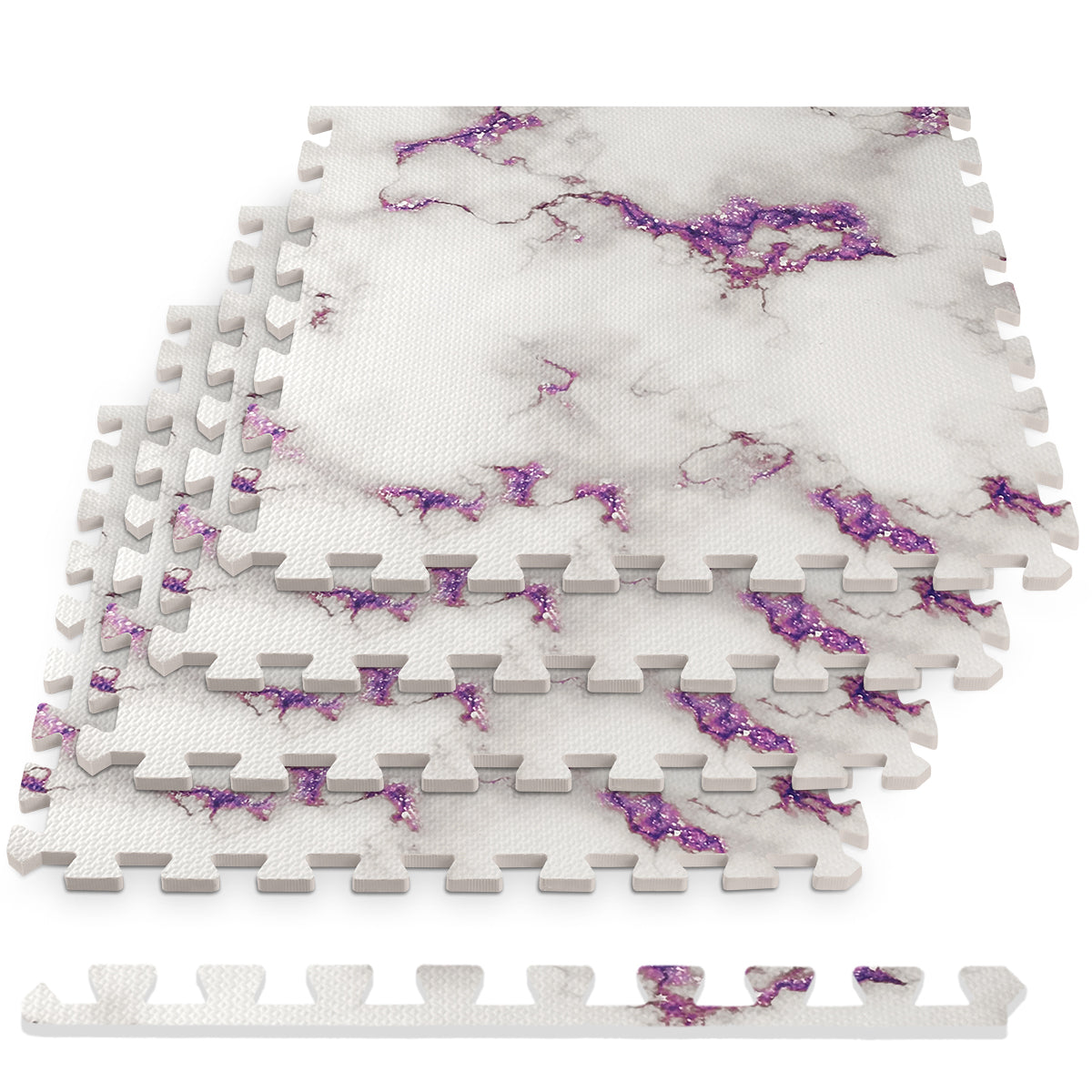 purple marble foam floor tiles