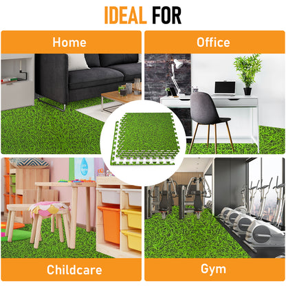 grass design foam floor tiles