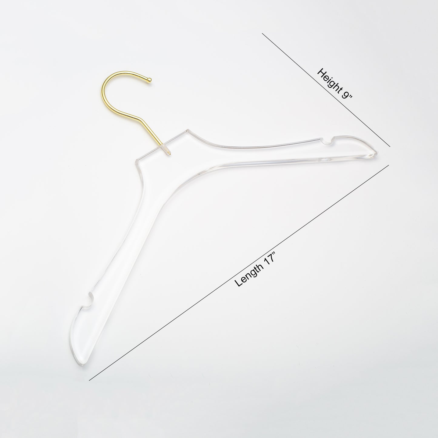 17 Adult Acrylic Shirt Hanger