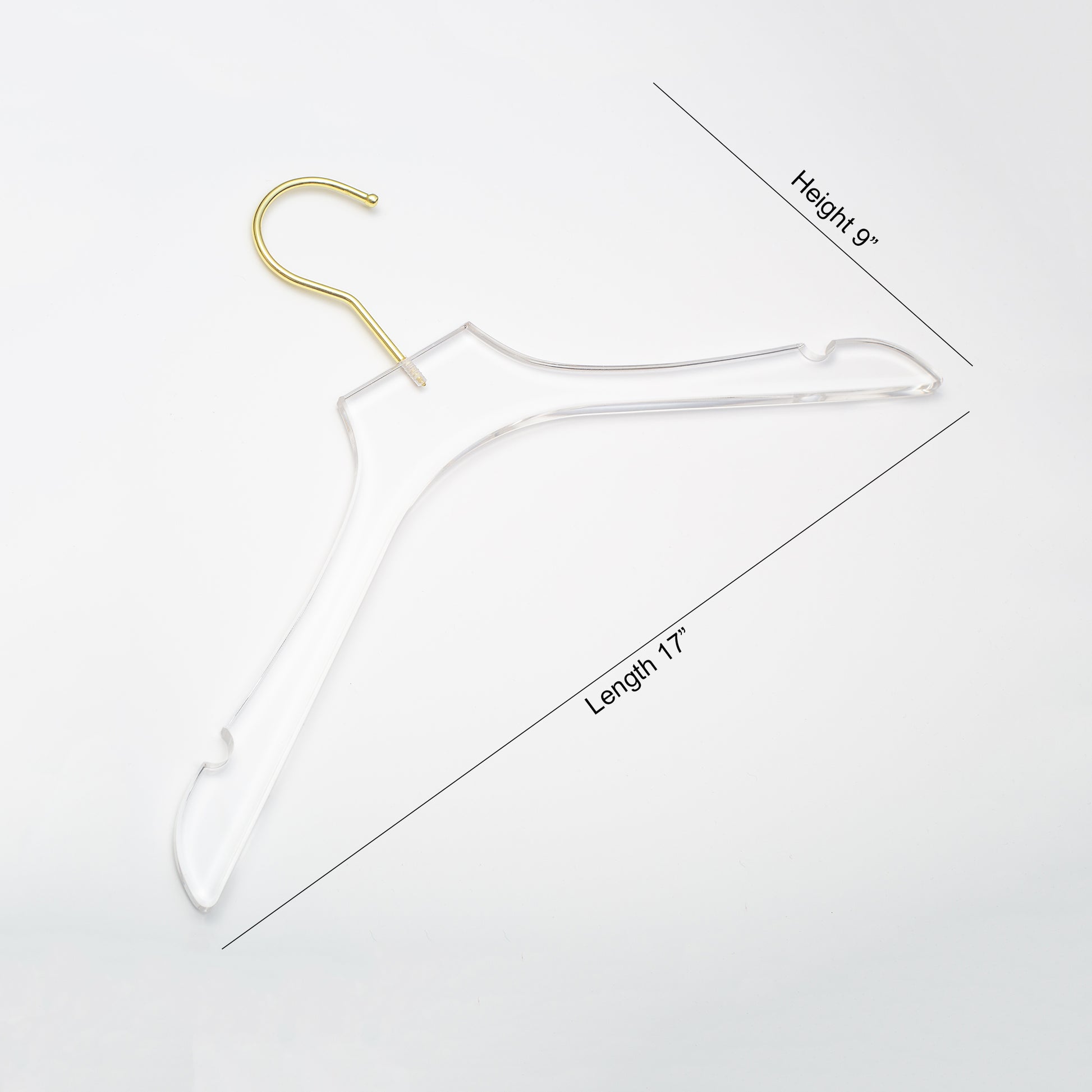 17 Adult Acrylic Shirt Hanger